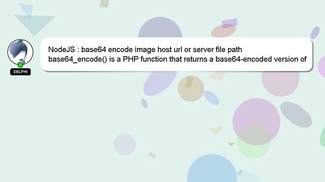 NodeJS : base64 encode image host url or server file path - смотреть ...