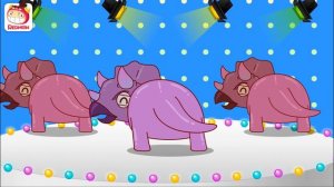 Horned dinosaur song | Dinosaur songs | Nursery Rhymes | REDMON