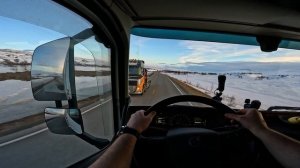 Evening drive POV Truck Driving Norway 4K60 Volvo FH540