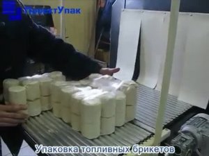 Упаковка топливных брикетов руф