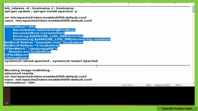 How To Prevent Blocking image Hotlinking in Apache On Ubuntu 20.04 смотреть онлайн