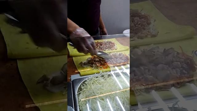 Уличная еда, шаурма в Киеве.  Как готовят шаурму в стиле Streetfood kebab