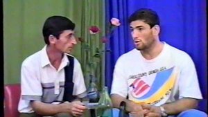 Сагид Муртазалиев и М. Гусейнов на ТВ "Прометей".1995г.