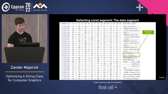 Optimizing A String Class for Computer Graphics in Cpp - Zander Majercik,  Morgan McGuire  CppCon 2