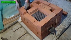 Подробная кладка печи за 9 тыс. руб. 1-часть.