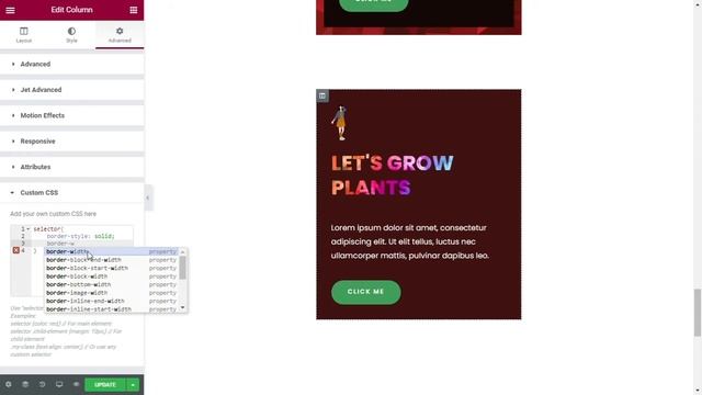 Fancy Elementor borders - Elementor Tutorial 3