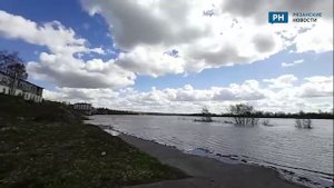 В Касимове Ока разлилась по причалу