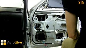 Шумоизоляция дверей Lada Priora в уровне Экстра. АвтоШум.