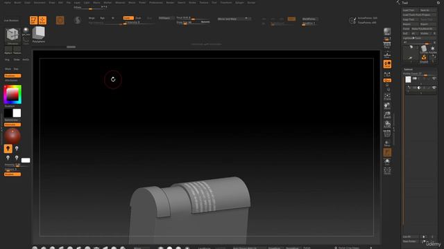1. Modeling & High Poly (Middle part)
