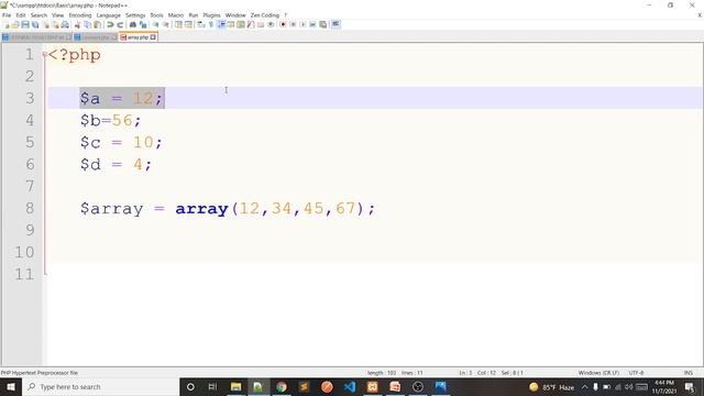 07 Basic PHP Part 007 Array смотреть онлайн