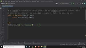 Python Tagalog Tutorial #62 - Function exercise 1 - optional