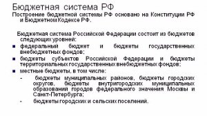 Бюджет бюджетное устройство. Бюджетная система РФ