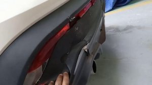 desmontaje y reparación de bumper tracero Chevrolet Captiva 2020