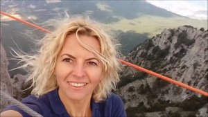 верёвочный мост на Ай-Петри