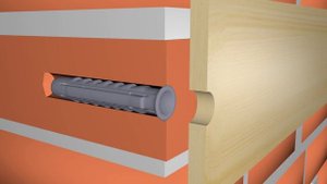 Установка дюбеля SX