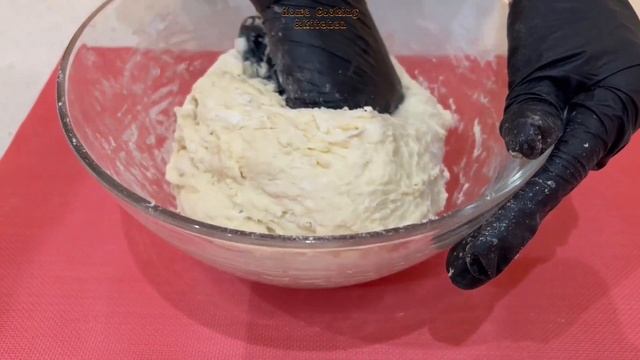 Бездрожжевое ,мягкое тесто для Пончиков. Yeast-free, soft dough for Donuts.