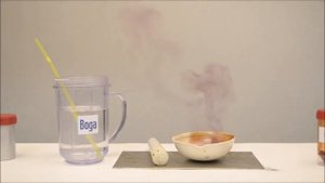 Взаимодействие кристаллического йода с алюминиевой пудрой/Interaction of iodine and aluminum powder