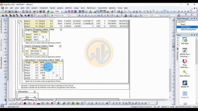 Two-Way ANOVA | Factorial Analysis | Grouped Bar Graph with Standard Error in OriginPro #anova