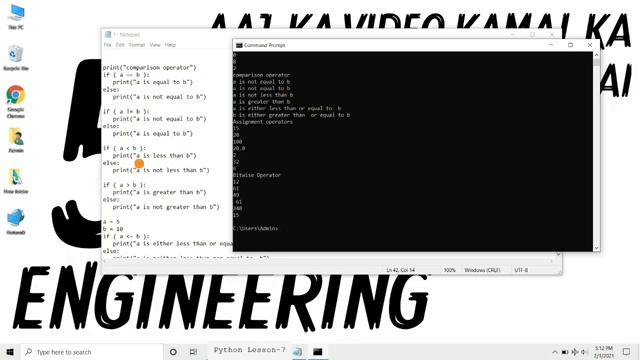 Python Operators - Comparison Operators Explained in Hindi l Python Tutorial For Beginners