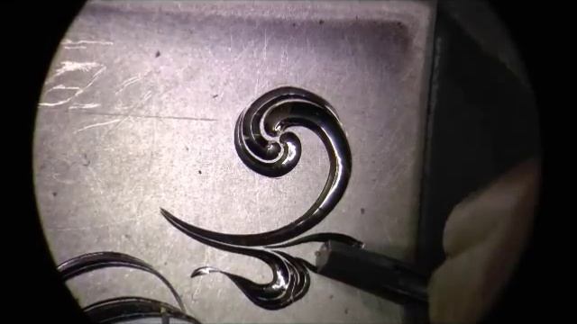 Завиток. Вариант гравировки под глянец. Scroll. Eine Flachgravur-Variante. смотреть онлайн