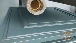 Покраска фасадов кухни из МДФ