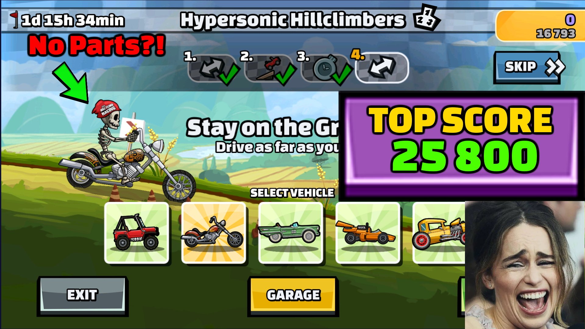 Hill Climb Racing 2 - ? TOP Score 25800 ? (Hypersonic Hillclimbers)
