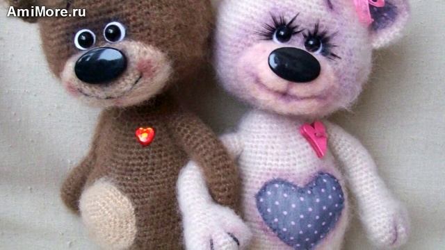 Амигуруми: схема Мишка Валентинчик. Игрушки вязаные крючком. Free crochet patterns. смотреть онлайн
