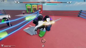 Вишел на новом госте против 2 топиков ???в untitled boxing game (UBG) Roblox