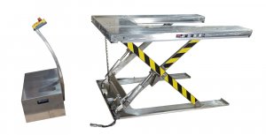 Низкопрофильный подъемный стол из нержавеющей стали с U образной платформой