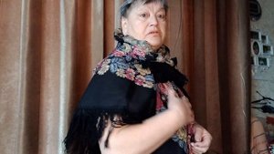 Павловопосадский платок Молитва, вид 20 и 0.