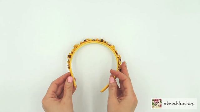 Ободок с японским бисером