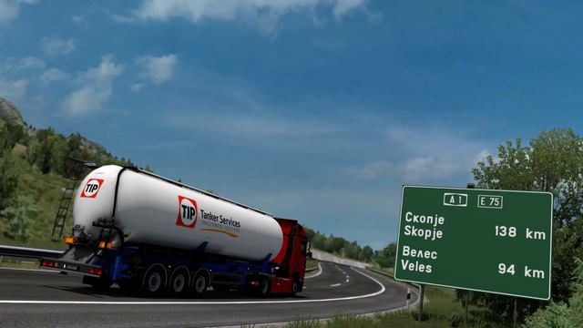 ETS2 Mercedes Actros MP4 1845 Thessaloniki - Prilep смотреть онлайн