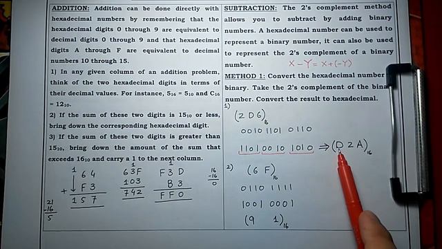 Digital Electronics (Hexadecimal Addition & Subtraction) Lecture#10 by Shahzad Ali Nasir(Urdu/Hindi