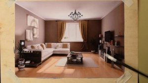 Как правильно нарисовать комнату. Урок фронтальной перспективы интерьера.