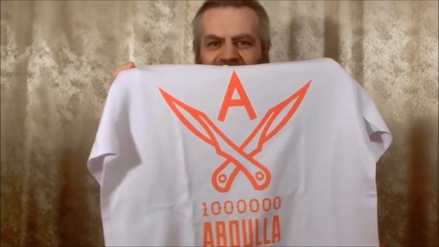 Футболки и кружка с логотипом 1000000Abdulla