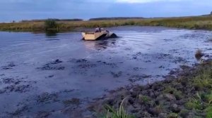 переломка с двигателем ока   плывет