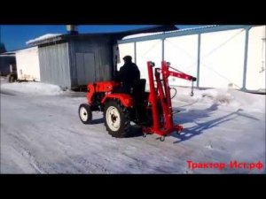 Кран задненавесной на тракторе Уралец-180