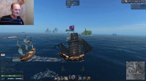 Онлайн-игра про пиратов и парусные корабли "World of Sea Battle" | Постстрим c платформы Trovo