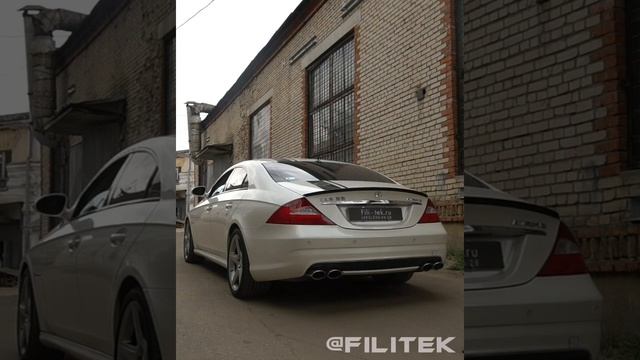 Тюнинг выхлопной системы Mercedes CLS55 AMG W219