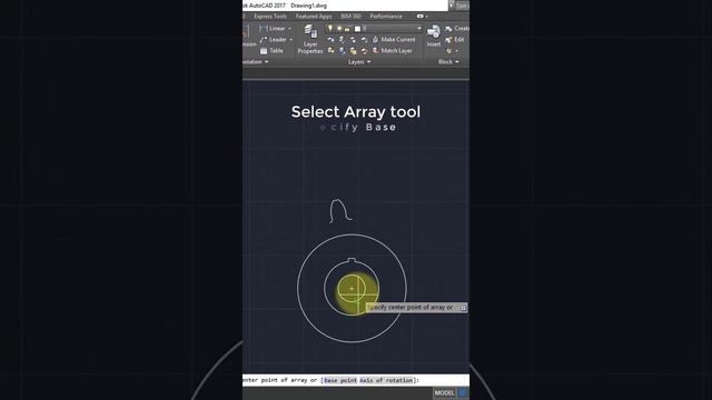 How to use Array tool in Autocad || AutoCad basic command || Autocad in 30sec