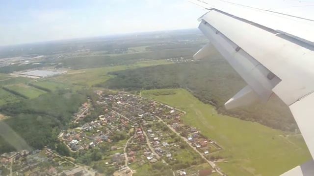 Посадка во Внуково. Landing In Vnukovo.