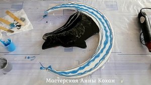?Интерьерная картина "Волк" из эпоксидной смолы Eliqua?Анна Кохан