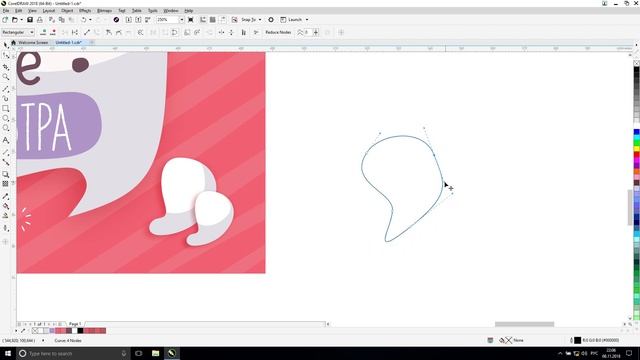 КЛАССНЫЙ ПОСТЕР В COREL DRAW/ ИЛЛЮСТРАЦИЯ смотреть онлайн