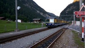 Железнодорожный переезд в Швейцарии 4. Railroad crossing in Switzerland 4