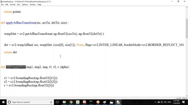Python OpenCV | Python Face Morphing | Image Processing in Python | Machine Learning in Python