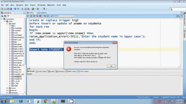 Oracle Row level Triggers Example Programs Session 5 смотреть онлайн