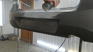 покраска бампера и хлопушки.Лак Novol hs.