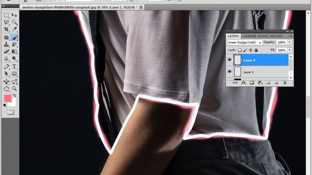 Glow Effect _  Photoshop Tutorial / Glowing Lines Effect