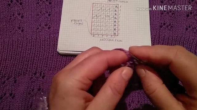 Как связать красивый пуловер цвета СИРЕНИ.