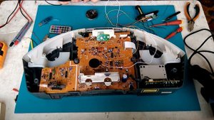 Встраиваем mp3 Плеер (модуль) Bluetooth 12Вольт JQ-D015BT в CD-магнитолу Panasonic RX-ES25